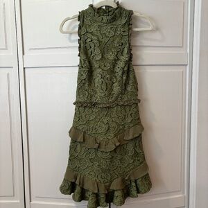 Green Lace Cocktail dress